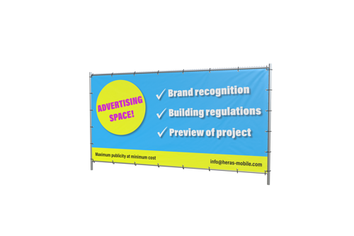 Advertisement banner (3,40m x 1,75m)