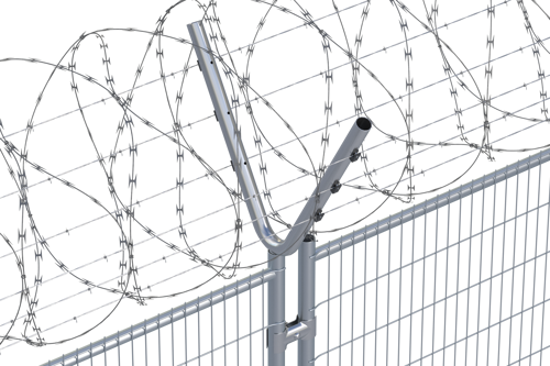 Y-shaped barbed wire holder-3