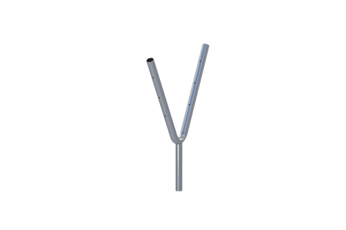 Y-shaped barbed wire holder